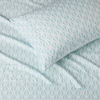 Picture of Amazon Basics Lightweight Super Soft Easy Care Microfiber 3 Piece Bed Sheet Set With 14-Inch Deep Pockets, Twin, Aqua Fern, Printed