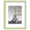 Picture of upsimples 8.5 By 11 Picture Frame, Display Pictures 6x8 with Mat or 8.5 x 11 Without, Wall Hanging Photo Frames, Green, 1 Pack