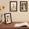 Picture of upsimples 4x6 Picture Frame, Display Pictures 3.5x5 with Mat or 4 x 6 Without, Wall Hanging Photo Frames, Brown, 1 Pack