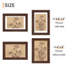 Picture of upsimples 4x6 Picture Frame, Display Pictures 3.5x5 with Mat or 4 x 6 Without, Wall Hanging Photo Frames, Brown, 1 Pack