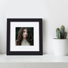 Picture of upsimples 6x6 Picture Frame, Display Pictures 4x4 with Mat or 6 x 6 Without, Wall Hanging Square Frames, Black, 1 Pack