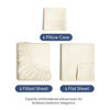 Picture of Twin XL Size 3 Piece Sheet Set - Breathable & Cooling Sheets - Hotel Luxury Bed Sheets for Women, Men, Kids and Teens - Deep Pocket, Easy-Fit, Wrinkle Free Sheets - Off White Oeko-Tex Bed Sheet Set