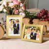 Picture of upsimples 4x6 Picture Frame, Display Pictures 3.5x5 with Mat or 4 x 6 Without, Wall Hanging Photo Frames, Gold, 1 Pack