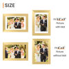 Picture of upsimples 4x6 Picture Frame, Display Pictures 3.5x5 with Mat or 4 x 6 Without, Wall Hanging Photo Frames, Gold, 1 Pack