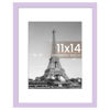 Picture of upsimples 11x14 Picture Frame, Display Pictures 8x10 with Mat or 11 x 14 Without, Wall Hanging Photo Frames, Purple, 1 Pack