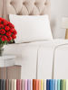 Picture of Twin Size 3 Piece Sheet Set - Comfy Breathable & Cooling Bed Sheets Set - Hotel Luxury Bedding for Women, Men, Kids & Teens - Deep Pockets, Easy-Fit, Soft and Wrinkle Free - Oeko-Tex - Antique White