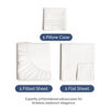 Picture of Twin Size 3 Piece Sheet Set - Comfy Breathable & Cooling Bed Sheets Set - Hotel Luxury Bedding for Women, Men, Kids & Teens - Deep Pockets, Easy-Fit, Soft and Wrinkle Free - Oeko-Tex - Antique White