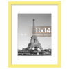 Picture of upsimples 11x14 Picture Frame, Display Pictures 8x10 with Mat or 11 x 14 Without, Wall Hanging Photo Frames, Yellow, 1 Pack