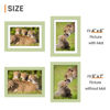 Picture of upsimples 5x7 Picture Frame, Display Pictures 4x6 with Mat or 5 x 7 Without, Wall Hanging Photo Frames, Green, 1 Pack