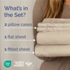 Picture of Full Size 4 Piece Sheet Set - Comfy Breathable & Cooling Sheets - Hotel Luxury Bed Sheets for Women & Men - Deep Pockets, Easy-Fit, Extra Soft and Wrinkle Free Sheets - Wheat Oeko-Tex Bed Sheet Set