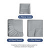 Picture of Twin XL Size 3 Piece Sheet Set - Breathable & Cooling Sheets - Hotel Luxury Bed Sheets for Women, Men, Kids & Teens - Deep Pockets, Easy-Fit, Wrinkle Free Sheets - Steel Blue Oeko-Tex Bed Sheet Set