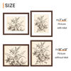 Picture of upsimples 10x12 Picture Frame, Display Pictures 7x9 with Mat or 10 x 12 Without, Wall Hanging Photo Frames, Brown, 1 Pack