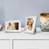 Picture of upsimples 5x7 Picture Frame, Display Pictures 4x6 with Mat or 5 x 7 Without, Wall Hanging Photo Frames, Silver, 1 Pack