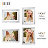 Picture of upsimples 5x7 Picture Frame, Display Pictures 4x6 with Mat or 5 x 7 Without, Wall Hanging Photo Frames, Silver, 1 Pack