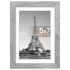 Picture of upsimples 5x7 Picture Frame, Display Pictures 4x6 with Mat or 5 x 7 Without, Wall Hanging Photo Frames, Gray, 1 Pack