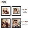 Picture of upsimples Vinyl Record Frame, Display Pictures 10x10 with Mat or 12.5 x 12.5 Without, Wall Hanging Album Cover Frames, Black, 1 Pack