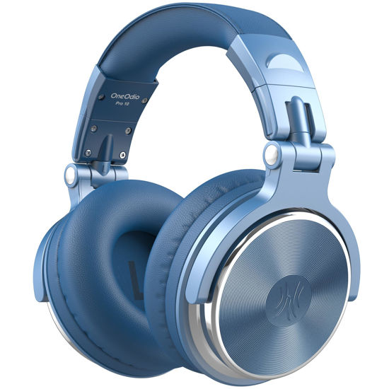 Picture of OneOdio Wired Over Ear Headphones Hi-Res Studio Monitor & Mixing DJ Stereo Headsets with 50mm Drivers and 1/4 to 3.5mm Jack for AMP Computer Recording Podcast Keyboard Guitar Laptop - Sky Blue
