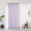 Picture of Barossa Design Clear Lavender Stall Shower Curtain Liner 36" W x 72" H - Waterproof Lightweight PEVA Plastic Shower Liner for Small Bathroom, 3 Bottom Magnets & Metal Grommets - Clear Lavender