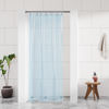 Picture of Barossa Design Clear Blue Stall Shower Curtain Liner with 3 Magnets - 36" x 72" Waterproof PEVA Plastic Narrow Shower Liner Lightweight for Small Bathroom, Metal Grommets - Clear Blue