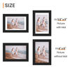 Picture of upsimples 4x6 Picture Frame, Display Pictures 3.5x5 with Mat or 4 x 6 Without, Wall Hanging Photo Frames, Black, 1 Pack