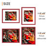 Picture of upsimples 11x14 Picture Frame, Display Pictures 8x10 with Mat or 11 x 14 Without, Wall Hanging Photo Frames, Red, 1 Pack