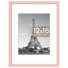 Picture of upsimples 12x16 Picture Frame, Display Pictures 8.5x11 with Mat or 12 x 16 Without, Wall Hanging Poster Frames, Pink, 1 Pack