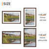 Picture of upsimples 11x17 Picture Frame, Display Pictures 9x15 with Mat or 11 x 17 Without, Wall Hanging Poster Frames, Brown, 1 Pack