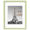 Picture of upsimples 11x14 Picture Frame, Display Pictures 8x10 with Mat or 11 x 14 Without, Wall Hanging Photo Frames, Green, 1 Pack