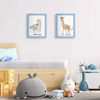 Picture of upsimples 8.5 By 11 Picture Frame, Display Pictures 6x8 with Mat or 8.5 x 11 Without, Wall Hanging Photo Frames, Blue, 1 Pack