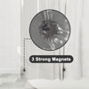 Picture of Barossa Design Extra Long Clear Black Shower Curtain Liner with 3 Magnets - 72" x 84" XL, Waterproof PEVA Lightweight Shower Liner for Bathroom, PVC Free, Metal Grommets - Clear Black, 72x84