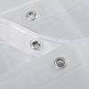 Picture of Barossa Design 54W x 78H Stall Shower Curtain Liner Silver Gray - Waterproof Lightweight PEVA Plastic Shower Liner with 3 Magnets & Metal Grommets - Gray Silver