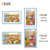 Picture of upsimples 11x17 Picture Frame, Display Pictures 9x15 with Mat or 11 x 17 Without, Wall Hanging Poster Frames, Blue, 1 Pack