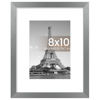 Picture of upsimples 8x10 Picture Frame, Display Pictures 5x7 with Mat or 8 x 10 Without, Wall Hanging Photo Frames, Metallic Gray, 1 Pack