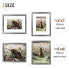 Picture of upsimples 8x10 Picture Frame, Display Pictures 5x7 with Mat or 8 x 10 Without, Wall Hanging Photo Frames, Metallic Gray, 1 Pack