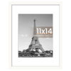 Picture of upsimples 11x14 Picture Frame, Display Pictures 8x10 with Mat or 11x14 Without Mat, Wall Hanging Photo Frame, White, 1 Pack