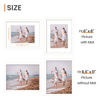 Picture of upsimples 8.5 By 11 Picture Frame, Display Pictures 6x8 with Mat or 8.5 x 11 Without, Wall Hanging Photo Frames, White, 1 Pack