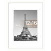Picture of upsimples 12x16 Picture Frame, Display Pictures 8.5x11 with Mat or 12x16 Without Mat, Wall Hanging Photo Frame, White, 1 Pack