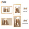 Picture of upsimples 8x12 Picture Frame, Display Pictures 6x8 with Mat or 8 x 12 Without, Wall Hanging Photo Frames, Natural, 1 Pack