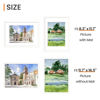 Picture of upsimples A3 Picture Frame, Display Pictures 8.3x11.7 with Mat or 11.7x16.5 Without Mat, Wall Hanging Photo Frame, White, 1 Pack
