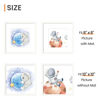 Picture of upsimples 12x12 Picture Frame, Display Pictures 8x8 with Mat or 12 x 12 Without, Wall Hanging Square Frames, White, 1 Pack