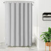 Picture of Barossa Design Gray Silver Long Shower Curtain Liner 78" Height - 3 Magnets & Waterproof Lightweight PEVA Shower Liner for Bath Tub, PVC Free, Metal Grommets, Silver Gray, 72x78