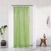 Picture of Barossa Design Clear Green Stall Shower Curtain Liner 36" W x 72" H - Waterproof PEVA Plastic Lightweight Shower Liner for Small Bathroom, 3 Magnets & Metal Grommets - Clear Green