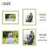 Picture of upsimples 8x10 Picture Frame, Display Pictures 5x7 with Mat or 8 x 10 Without, Wall Hanging Photo Frames, Green, 1 Pack