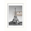 Picture of upsimples 4x6 Picture Frame, Display Pictures 3.5x5 with Mat or 4 x 6 Without, Wall Hanging Photo Frames, White, 1 Pack