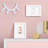 Picture of upsimples 4x6 Picture Frame, Display Pictures 3.5x5 with Mat or 4 x 6 Without, Wall Hanging Photo Frames, White, 1 Pack