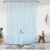 Picture of Barossa Design Extra Long Clear Blue Shower Curtain Liner with 3 Magnets - 72" x 84" XL, Waterproof PEVA Lightweight Shower Liner for Bathroom, PVC Free, Metal Grommets - Clear Blue, 72x84