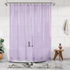 Picture of Barossa Design Clear Lavender Shower Curtain Liner - PEVA Heavy Duty Shower Liner with 6 Magnets and Metal Grommets, 72" x 72" Waterproof Shower Curtains for Bathroom - Clear Lavender