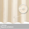 Picture of Barossa Design 54W x 78H Stall Shower Curtain Liner Beige - Waterproof Lightweight PEVA Plastic Shower Liner with 3 Magnets & Metal Grommets - Beige