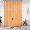 Picture of Barossa Design Extra Long Shower Curtain Liner with 3 Magnets - 72" x 84" XL, Waterproof PEVA Lightweight Shower Liner for Bathroom, PVC Free, Metal Grommets - Clear Orange, 72x84
