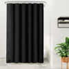 Picture of Barossa Design Extra Long Black Shower Curtain Liner with 3 Magnets - 72" x 84" XL, Waterproof PEVA Lightweight Shower Liner for Bathroom, PVC Free, Metal Grommets - Black, 72x84